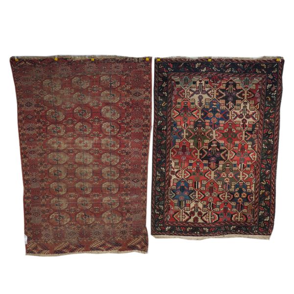 A HAMADAN RUG, PERSIAN AND TWO OTHERS (3)