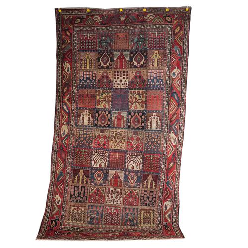 A BAKHTIARI TILE CARPET, PERSIAN