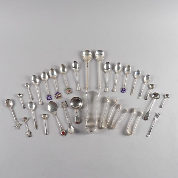 A GROUP OF SILVER, FOREIGN AND PLATED WARES (30)