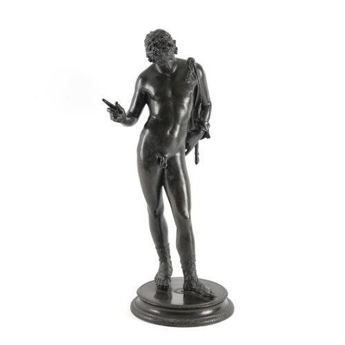 OF GRAND TOUR INTEREST: AN ITALIAN PATINATED BRONZE OF DIONYSUS AFTER THE ANTIQUE