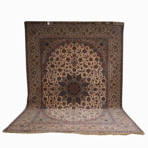 A PART SILK ISFAHAN CARPET, PERSIAN