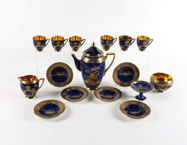 A CARLTON WARE COFFEE SERVICE IN THE `NEW MIKADO' PATTERN ( 17)