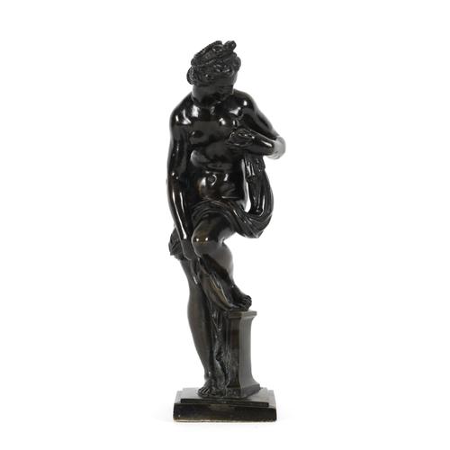 AFTER GIAMBOLOGNA (ITALIAN, 1529-1608): A PATINATED BRONZE FIGURE OF VENUS AFTER THE BATH