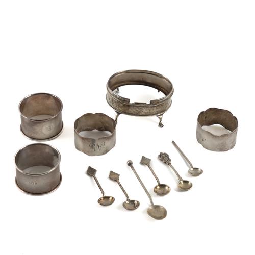 A GROUP OF SILVER, FOREIGN AND PLATED WARES (11)