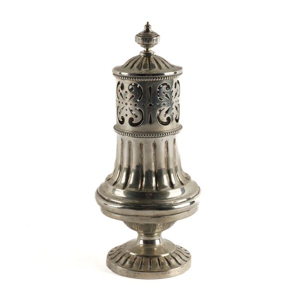 A DUTCH LARGE SUGAR CASTER