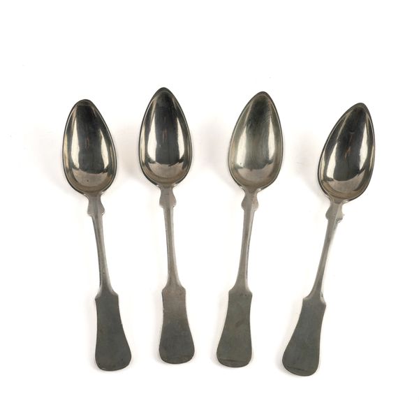 FOUR EUROPEAN TABLE SPOONS (4)