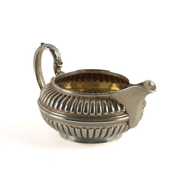 A WILLIAM IV SILVER MILK JUG
