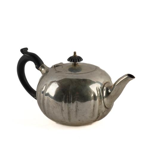 A VICTORIAN SILVER TEAPOT