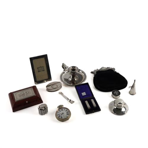 A GROUP OF SILVER, FOREIGN AND PLATED WARES (12)