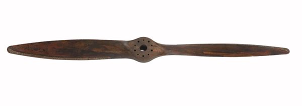 AN ENGLISH MAHOGANY HANDLEY PAGE HP 1930'S TWO BLADED AIRCRAFT PROPELLER