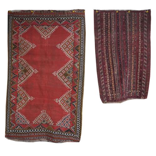A CANE SHIRAZ RUG, PERSIAN (2)