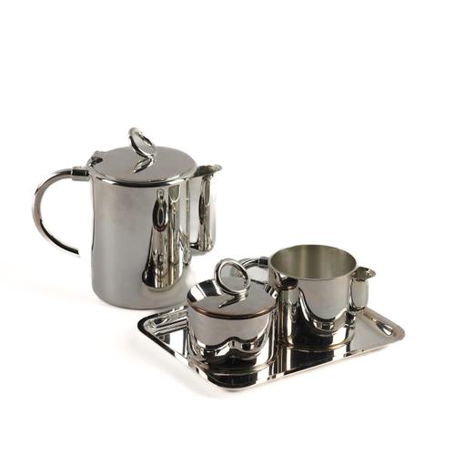 A FRENCH CHRISTOFLE FOUR PIECE TEA SET (4)