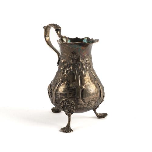 A VICTORIAN SILVER CREAM JUG