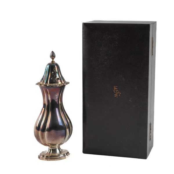 A SILVER SUGAR CASTER (2)