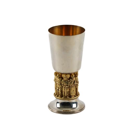 AN AURUM SILVER LIMITED EDITION GOBLET COMMEMORATING THE 9TH CENTENARY OF WINCHESTER CATHEDRAL