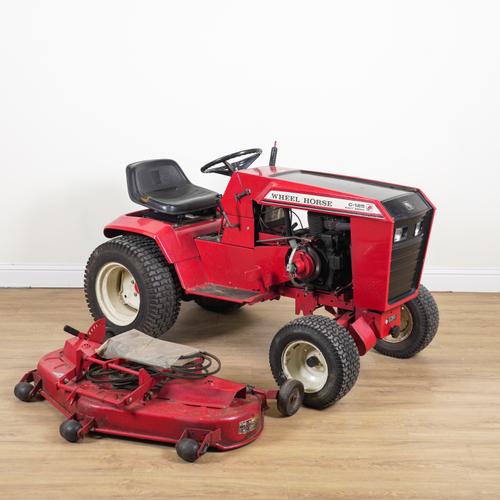 WHEEL HORSE; A C-125 EIGHT SPEED TRACTOR MOWER