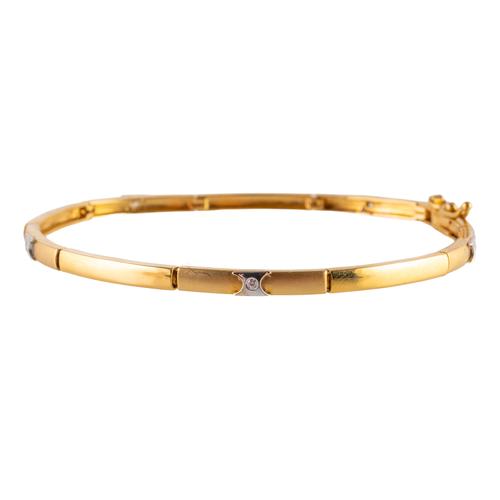 A GOLD AND DIAMOND BRACELET