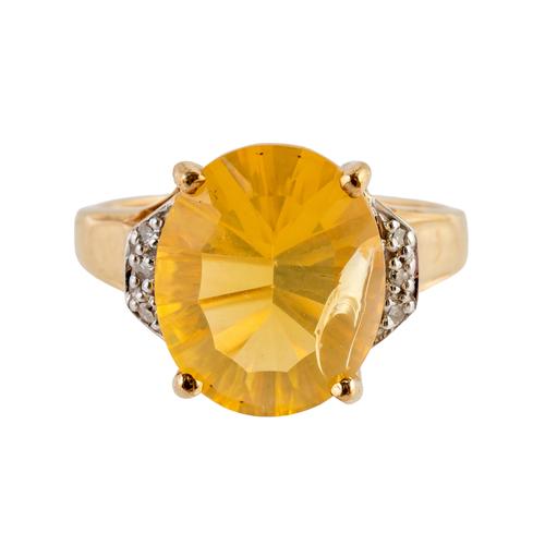 A PASTE AND DIAMOND RING