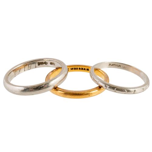 THREE BAND RINGS (3)