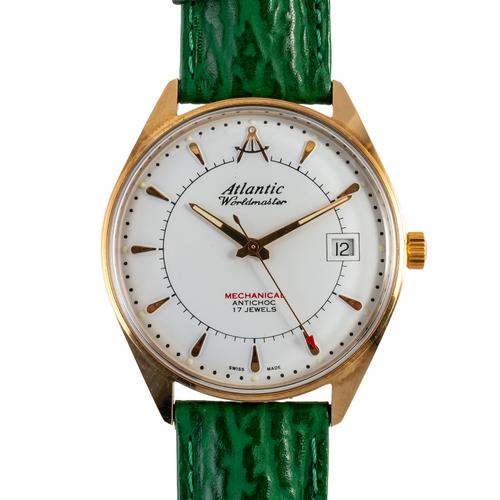 AN UNWORN ATLANTIC WORLDMASTER MECHANICAL WATCH