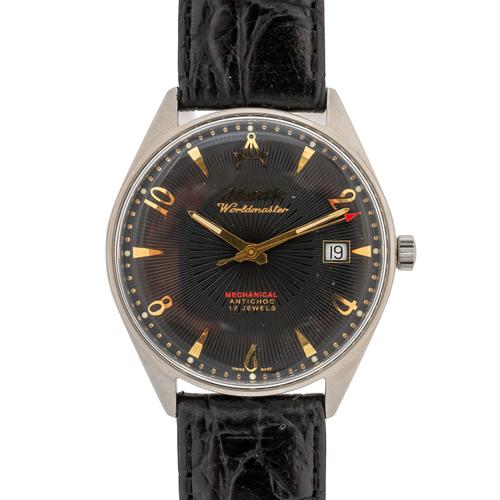 AN UNWORN ATLANTIC WORLDMASTER MECHANICAL WATCH