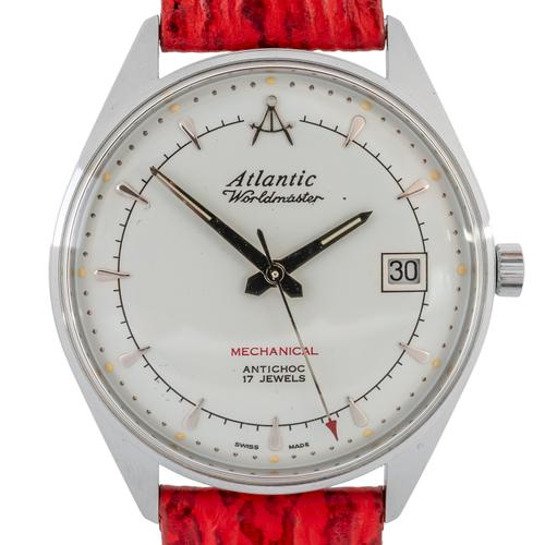 AN UNWORN ATLANTIC WORLDMASTER MECHANICAL WATCH