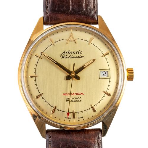 AN UNWORN ATLANTIC WORLDMASTER MECHANICAL WATCH