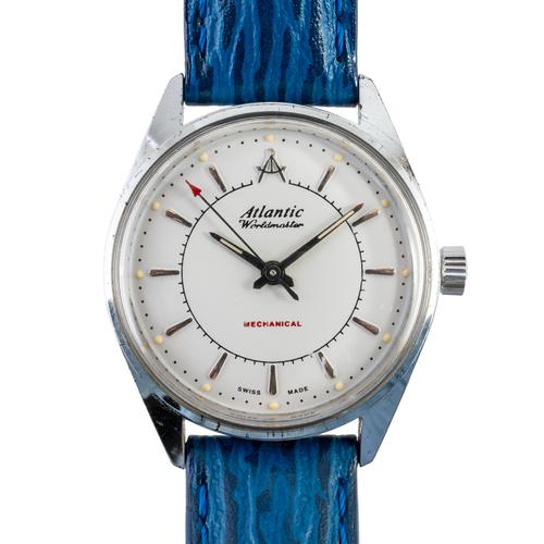 A LADY'S ATLANTIC WORLDMASTER MECHANICAL WRISTWATCH