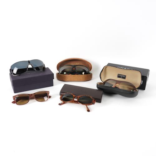 A COLLECTION OF FIVE PAIRS OF DESIGNER SUNGLASSES INCLUDING CHANEL (5)