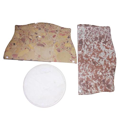 EIGHT VARIOUS PIECES OF 19TH CENTURY AND LATER MARBLE COMMODE / CONSOLE TABLE TOPS (11)