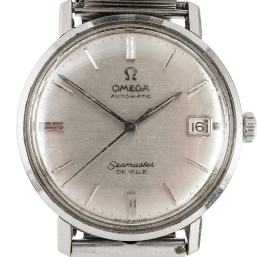 AN OMEGA SEAMASTER DE VILLE AUTOMATIC STEEL CASED GENTLEMAN'S WRISTWATCH