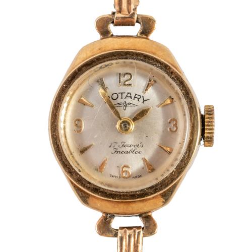 A LADY'S 9CT GOLD ROTARY WRISTWATCH