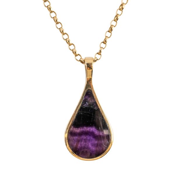 A 9CT GOLD BLUE JOHN NECKLACE