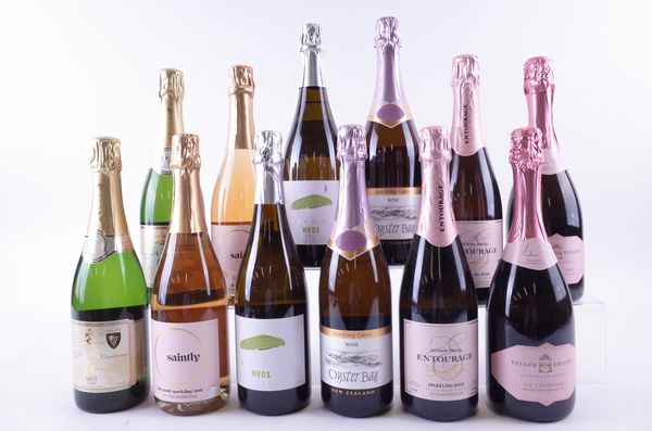 TEN BOTTLES SPARKLING ROSÉ AND TWO SPARKLING WHITE WINE