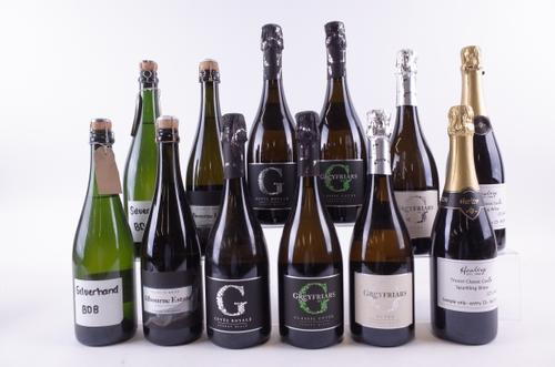 TWELVE BOTTLES ENGLISH SPARKLING WINE