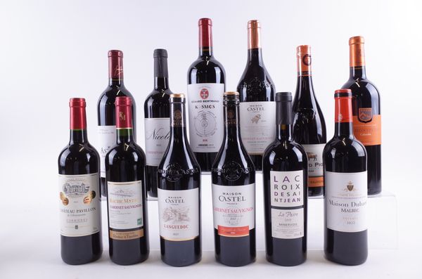 TWELVE BOTTLES FRENCH RED WINE