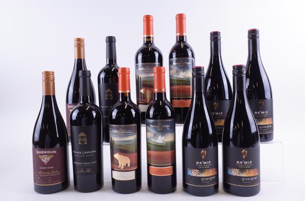 TWELVE BOTTLES CANADIAN RED WINE