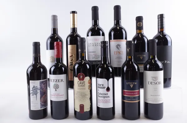 TWELVE BOTTLES RED WINE