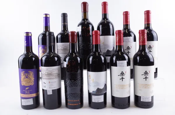 TWELVE BOTTLES CHINESE RED WINE