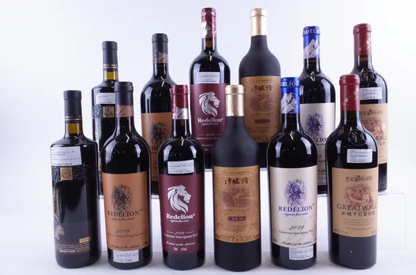 TWELVE BOTTLES CHINESE RED WINE