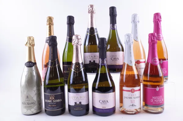 TEN BOTTLES CAVA AND PORTUGUESE SPARKLING WINE