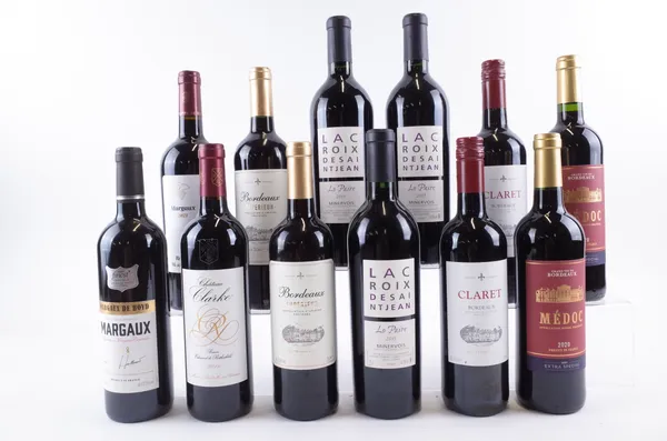 TWELVE BOTTLES FRENCH RED WINE