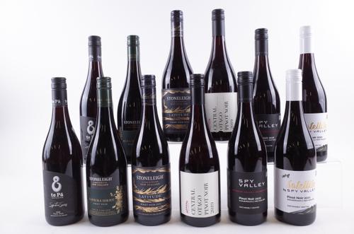 TWELVE BOTTLES NEW ZEALAND PINOT NOIR