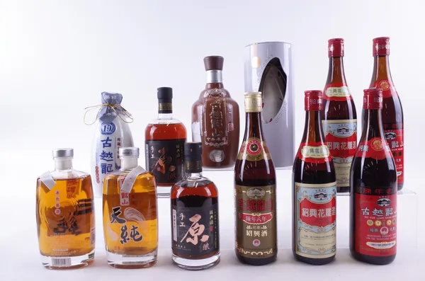 TWELVE BOTTLES RICE WINE