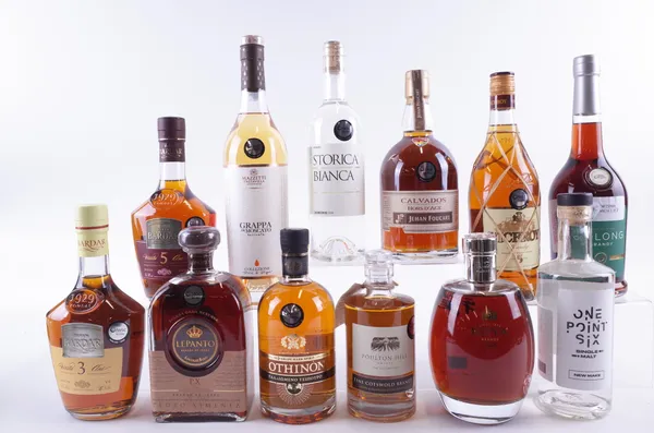 TWELVE BOTTLES BRANDY