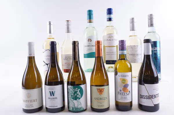 TWELVE BOTTLES WHITE WINE