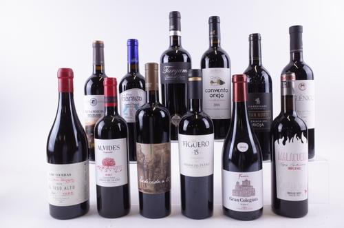 TWELVE BOTTLES SPANISH RED WINE
