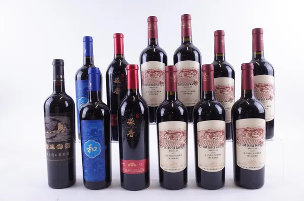 TWELVE BOTTLES CHINESE RED WINE