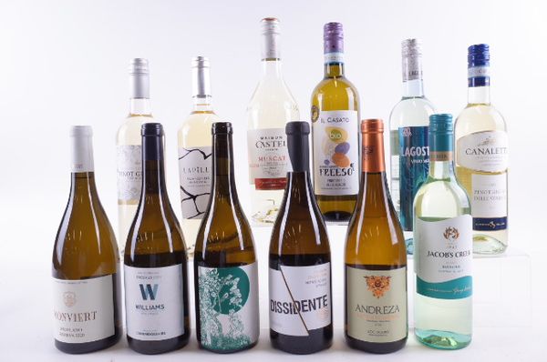 TWELVE BOTTLES WHITE WINE