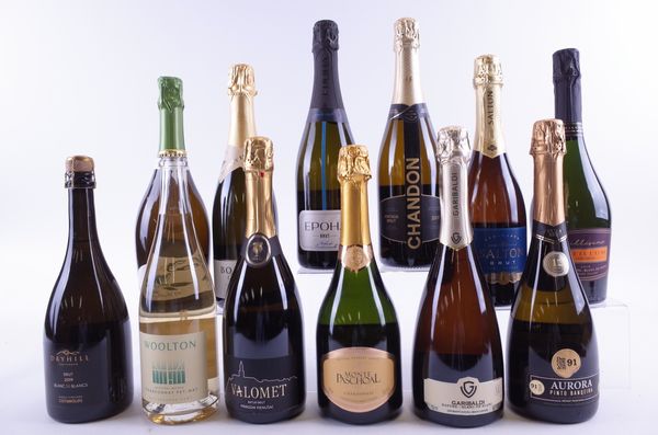 TWELVE BOTTLES SPARKLING WINE (INCLUDING FOUR ENGLISH)